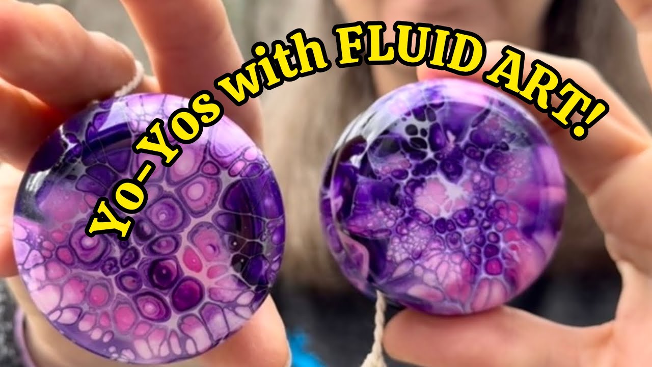 564. Урок по рисованию акриловыми красками, Яркие цветы #fluidart #acrylicpainting #yoyo