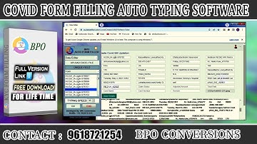 Covid Auto Form Filler Software Free Download for PC  Download Covid Form Filling Auto Typing