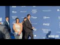 Dodgers shohei ohtani and his wife walk the dodgers foundation blue carpet at the blue diamond gala
