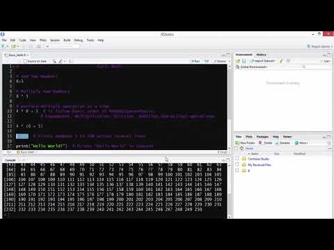 Basic Math Built in Function using R - YouTube