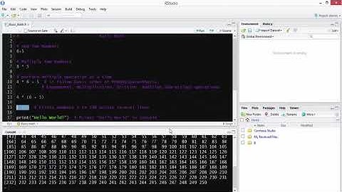 Basic Math Built in Function using R
