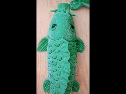 Video Hướng dẫn nặn bột bánh tạo con cá chép độc đáo #Shorts - youtube