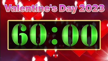 1 Hour (60 Minutes) Countdown Valentine