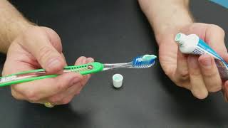 Here's a little trick that'll save money and toothpaste still get the
job done.