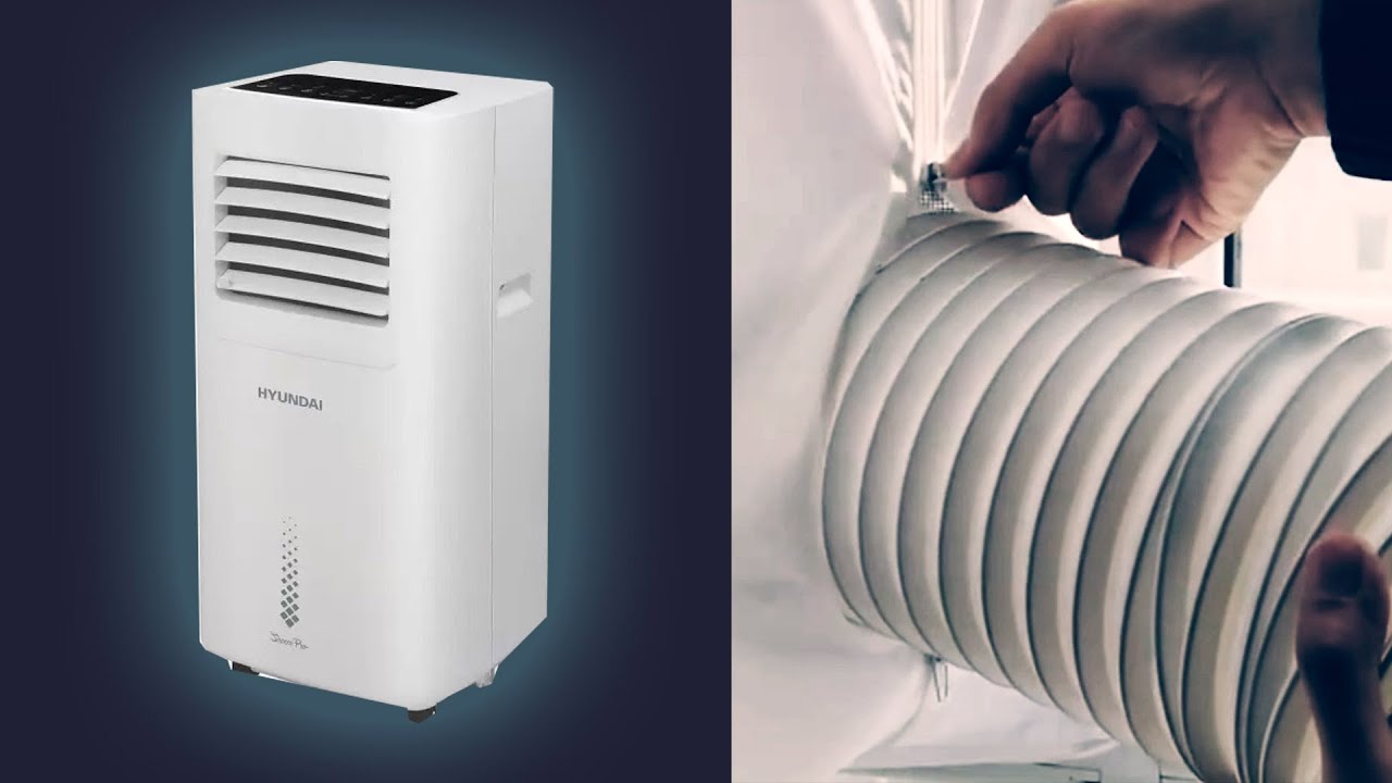 Как установить и подключить мобильный кондиционер. Два ПРОСТЫХ способа ...