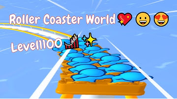 Roller Coaster  World - Part 110. Runner Coaster Android Game All LEVELS.