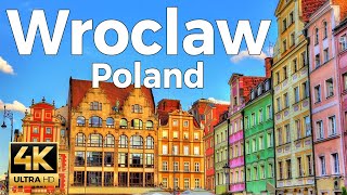 Wroclaw, Poland Walking Tour (4k Ultra HD 60 fps)  With Captions