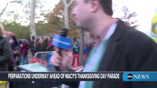 Macy's Thanksgiving Day Parade 2017 balloons get inflated