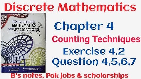 Discrete Mathematics by Dr Abdur Rahman | Chapter 4 Exercise 4.2 question 4,5,6,7 | discrete Math |