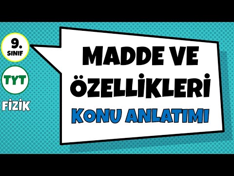 💯FİZİĞİN TEMELİNİ BU VİDEOYLA SAĞLAM ATIYORUZ❗️👊 | Madde ve Özellikleri