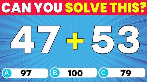 The Ultimate Math Quiz! ➗✖️ | Easy, Medium, Hard & Impossible Levels