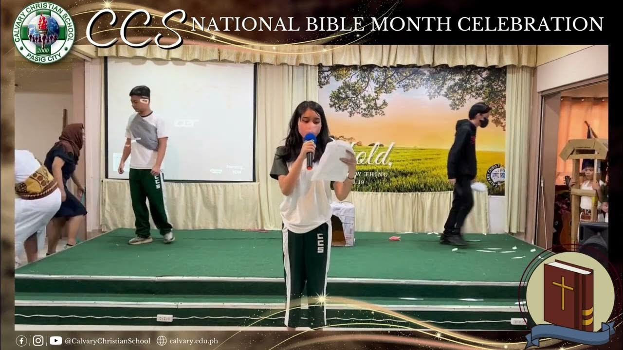 National bible month celebration high school youtube