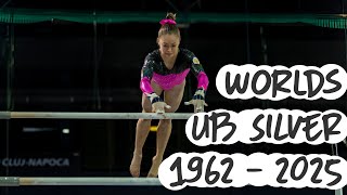 1962 - 2025 Uneven Bars Silver Medals - World Gymnastics Championships