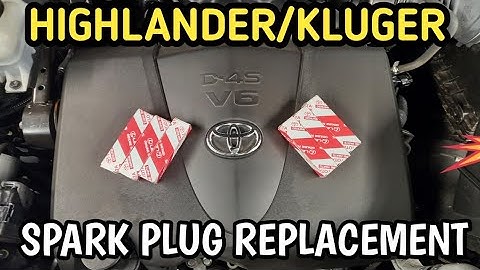 How to change highlander / kluger Spark Plugs on 2018 Toyota V6 Engine 2GR- 3.5L. GUS55R
