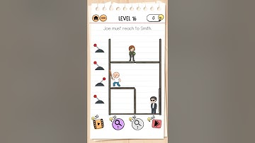 Smith and Joe - Part 2 Level 16 Joe must reach to Smith, Brain Test 2
