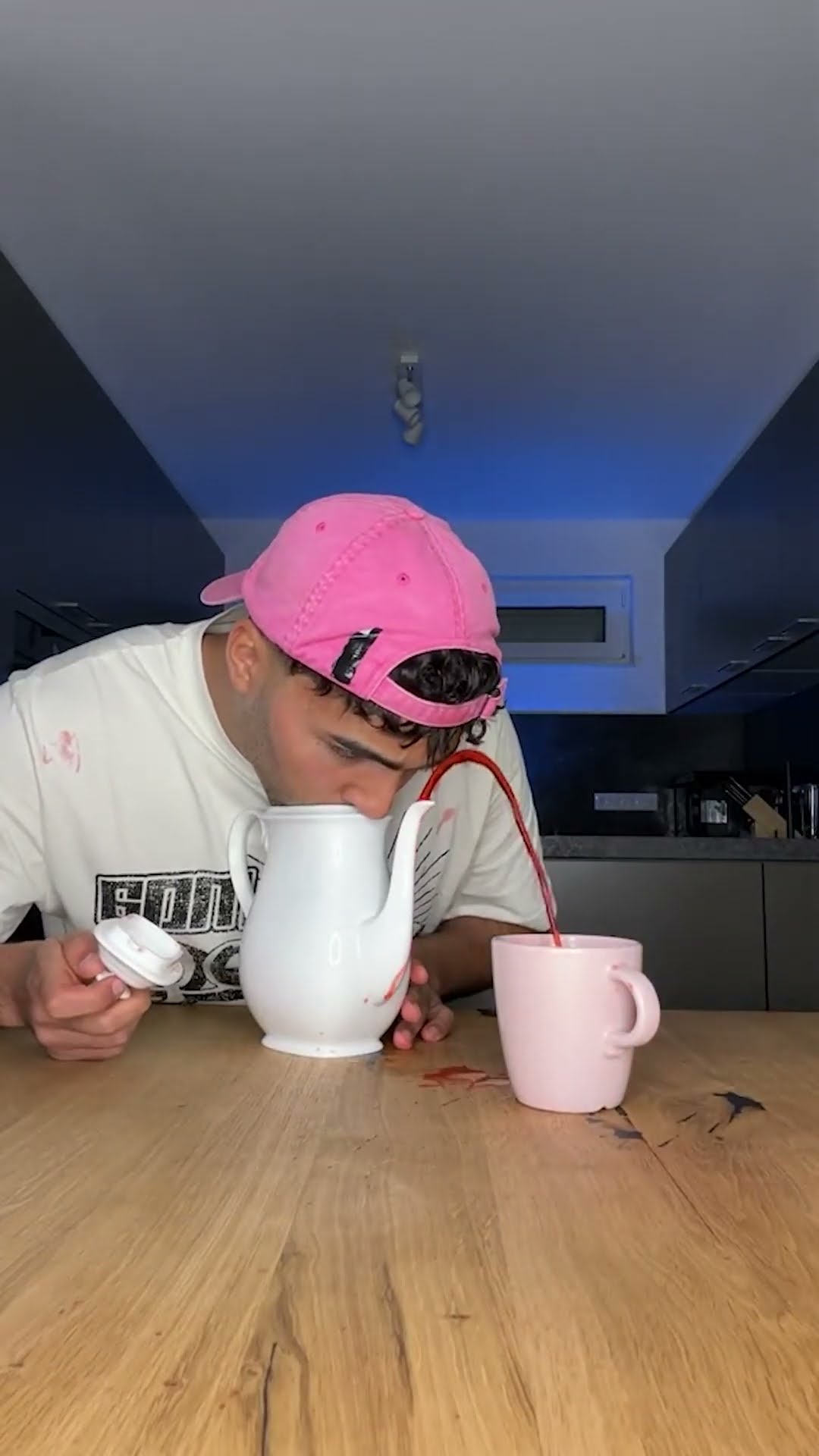 How do I fill a glass with water without using my hands