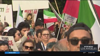 Iran protest in Irvine calls for regime change