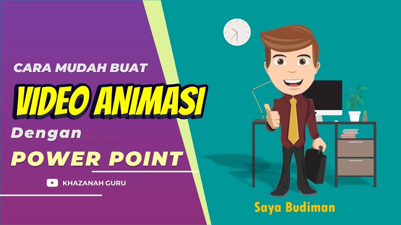  Cara  Mudah Buat Video Animasi  dengan Power Point  YouTube