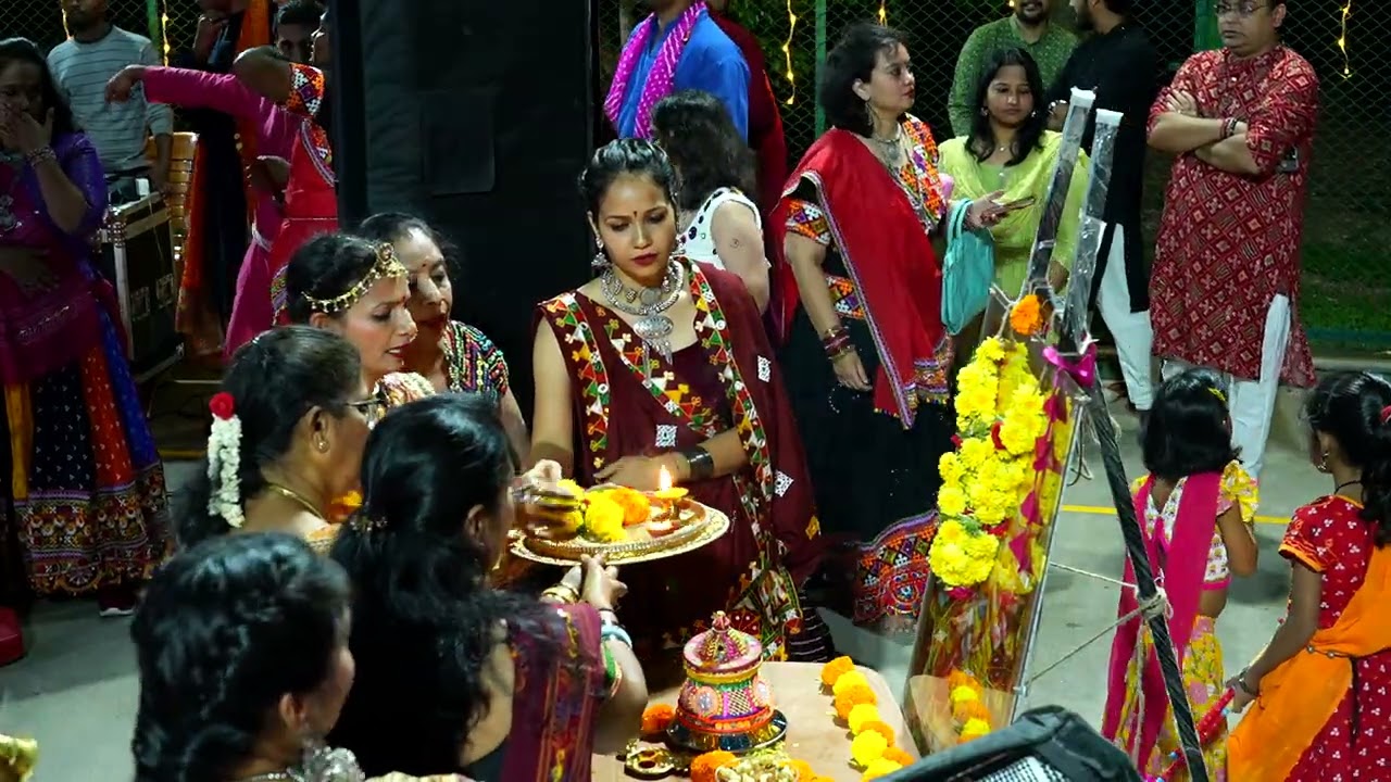 #sobha #dandiya night#org#luckycharmevent plann#rss #decor3photography#videography#apartments #banga