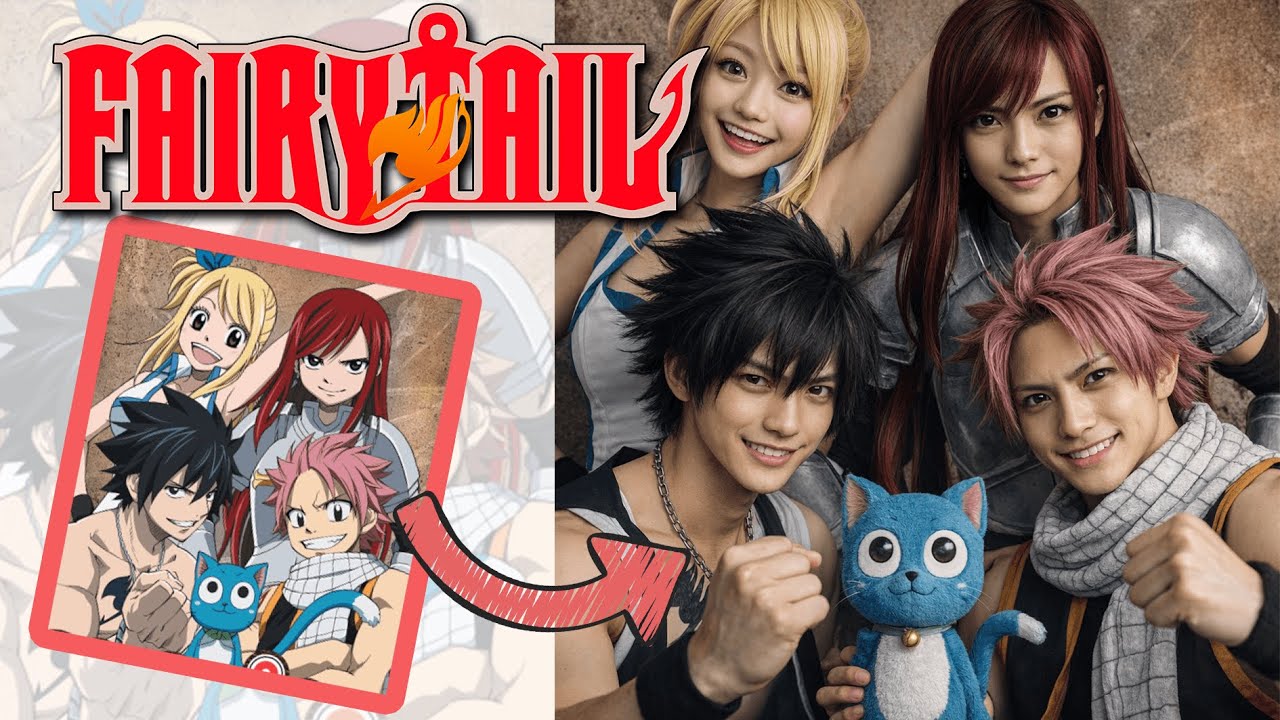 Fairy Tail Characters Reimagined (2009) | AI Live Action Compilation