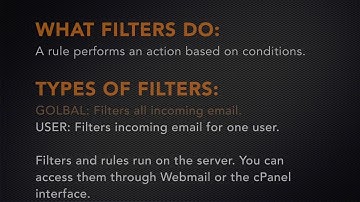 cPanel Tutorials - Email Filters