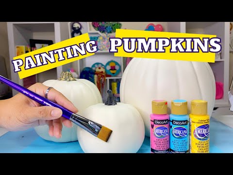 Painting Custom Craft Pumpkins @heartsprinkle