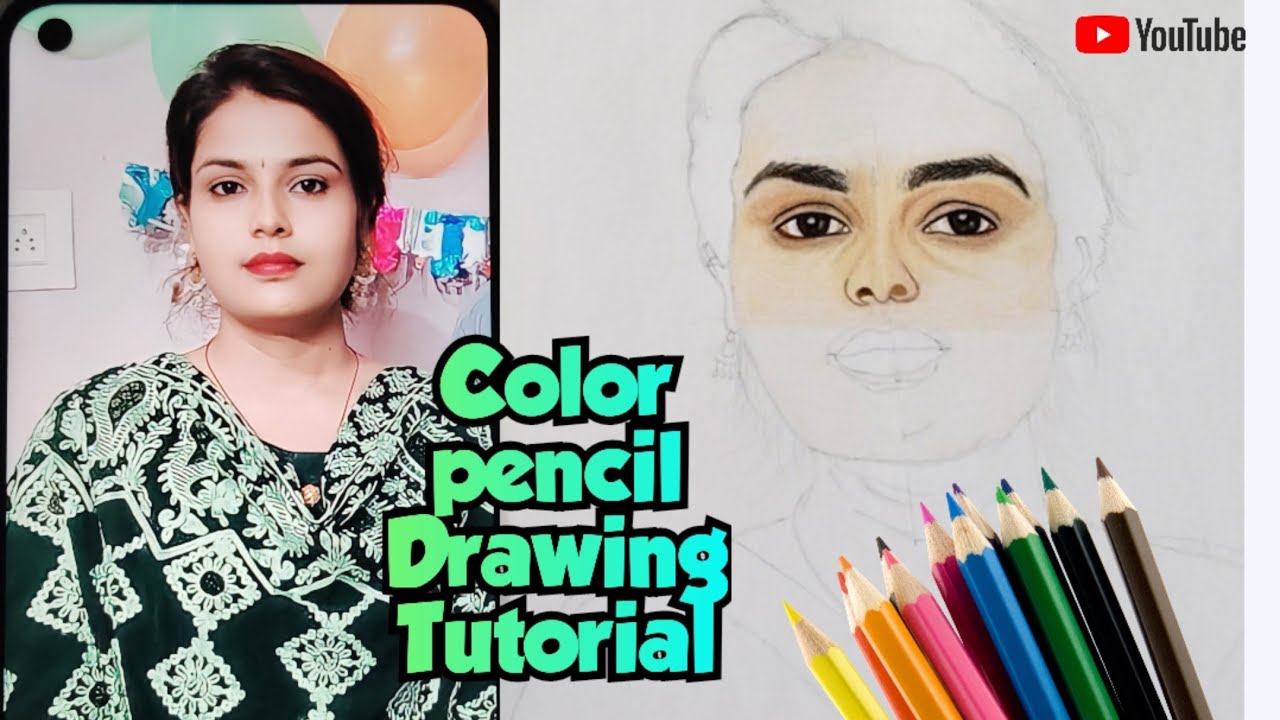 color pencil drawing tutorial/tutorial for beginners #drawing # ...