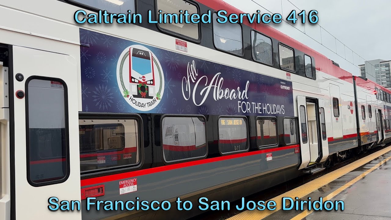 [Again?] Caltrain Limited Service 416 Stadler KISS EMU Holiday Train ...
