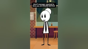 Aren’t managers required to give you 24 HOURS NOTICE @emfandango  #managersbelike #fypage