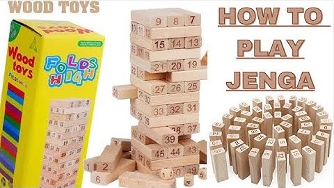 How to play jenga with 4 dice | PLAYING JENGA GAME | What are the rules of Jenga Game Wood Toys