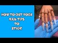 How to Get Your Nail Tips to Stick to Your Practice Hand | Daemiah Monaé