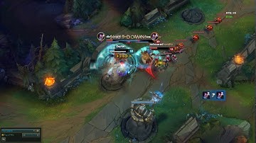 Insane Yasuo 1v4 Quadra Kill!