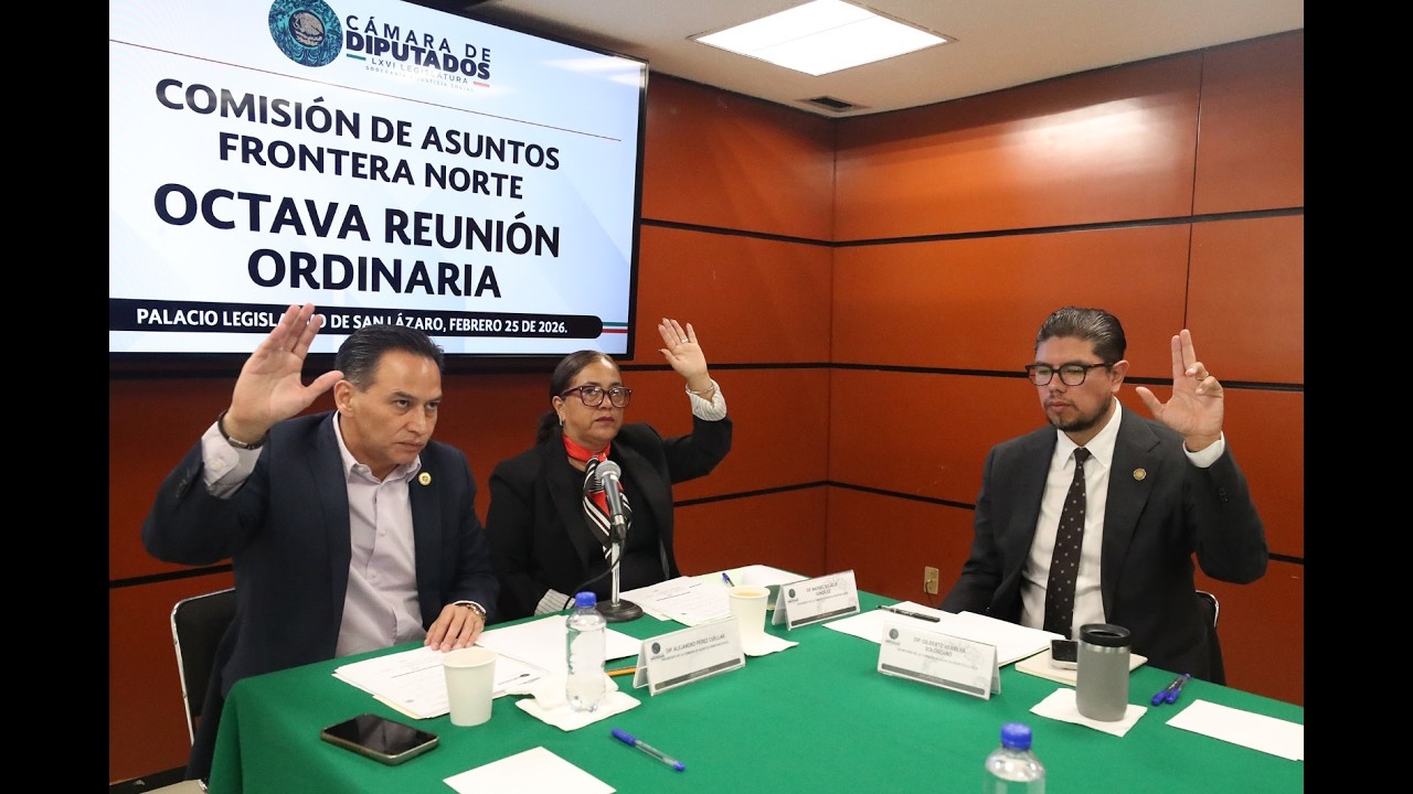 Reunión Ordinaria de la Comisión de Asuntos de la Frontera Norte - YouTube