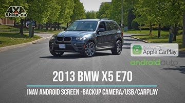 INAV 10.25" Android screen BMW X5 E70 CIC GPS Navigation backup camera Apple CarPlay Android Auto