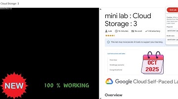 mini lab : Cloud Storage : 3 || OCT 2025 ||  #qwiklabs #qwiklabsarcade2025