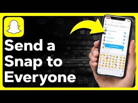 How To Send A Snap To Everyone At Once
