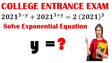 College Entrance Question | how to solve exponential equation very Fastly | Math Olympiad Training