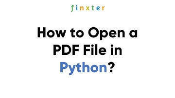 How to Open a PDF File in Python? (Given URL or System Path)