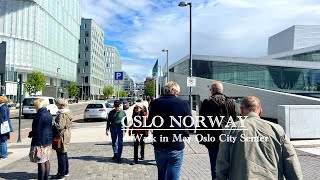 OSLO NORWAY, Walk In May Oslo City senter!☀️🇳🇴 Virtual Walking Tour 4K