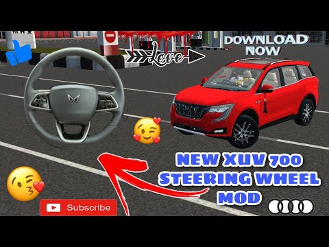 NEW XUV 700 STEERING WHEEL MOD FOR BUSSID|STEERING+ LIVERY RELEASING