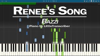 Bazzi - Renee's Song (Piano Cover) Synthesia Tutorial by LittleTranscriber