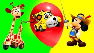 Микки Маус лопает воздушные шары с сюрпризами Все серии