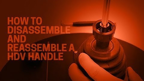 How to Disassemble and Reassemble a HDV Handle