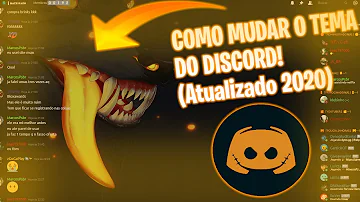 Como mudar tema do discord 2020?