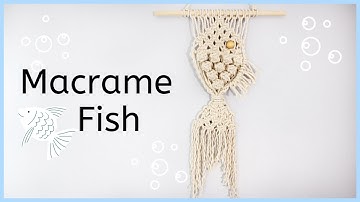 DIY Macrame Fish Pattern and Wall Hanging