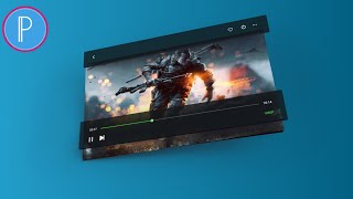 كيفية تصميم مشغل فيديو ثلاثي الأبعاد في بكسلاب |Graphic Design In Android screenshot 4