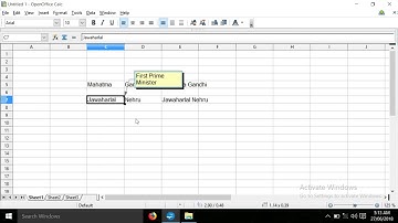 21 Open Office Calc Inserting Comments