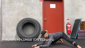 Runners Lunge (on elbows)