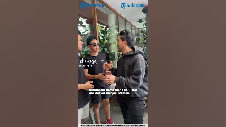 THARIQ HALILINTAR BERTEMU KAKAK AALIYAH MASSAID | DI NEW YORK MINTA RESTU