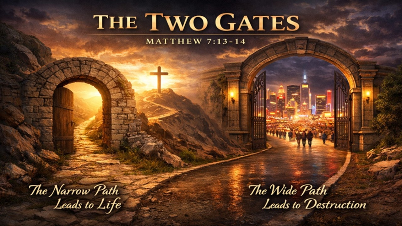 Matthew 7:13-14 Two Gates 3/8/26 sermon - YouTube